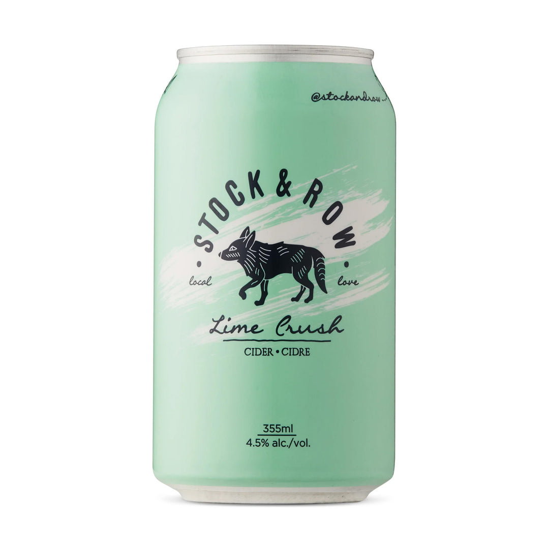 Stock and Row Lime Crush Cider